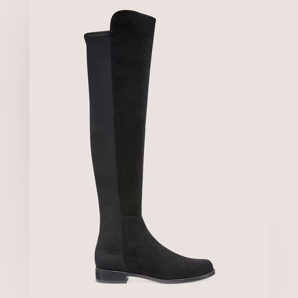 STUART WEITZMAN 5050 BLACK SUEDE SIZE 6